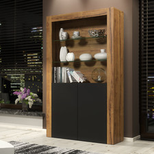 170cm Display Cabinet | Oak