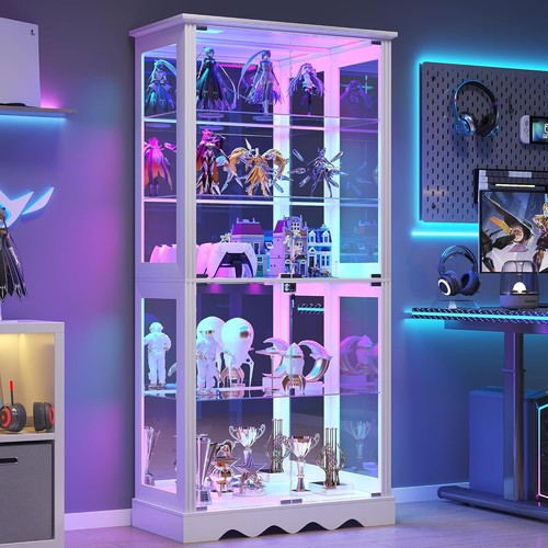 Glass display cabinet with - glass,