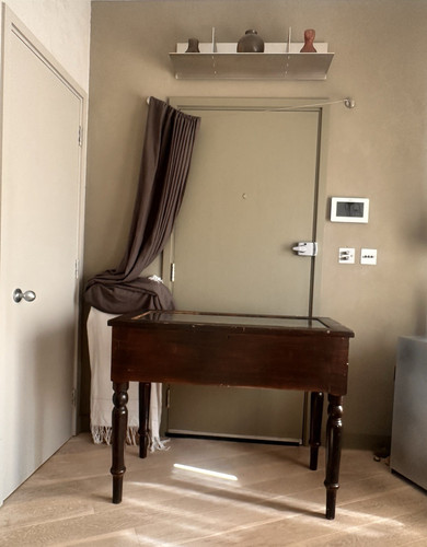Antique finish wooden glass - finish,