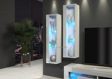 1x Glass Display Cabinet Wall