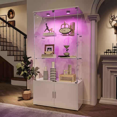 Glass display with - glass, led