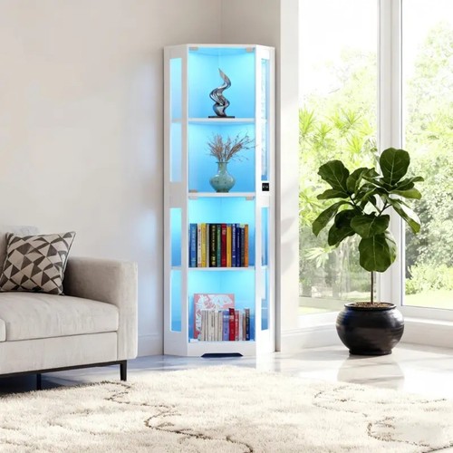 Corner glass display cabinet - corner,