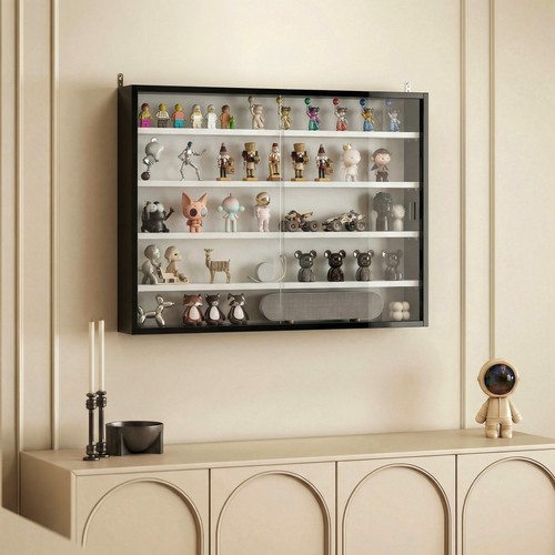 Tier wall display cabinet - 5-tier, w/