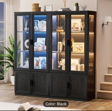 3 Tier Curio Cabinet Glass