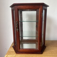 Vintage Hexagon Wooden Glass